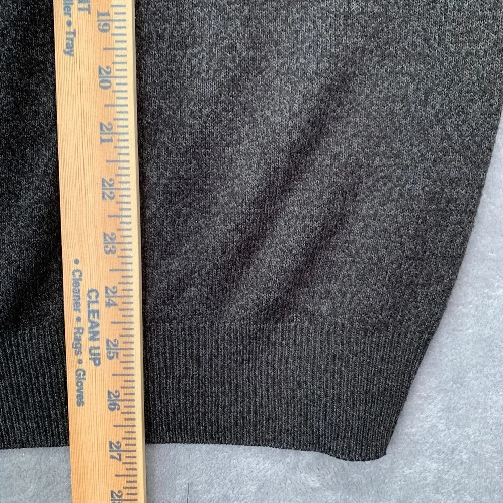 Retro Argyle Knit Sweater Gray Red Diamond Pattern Preppy Golfcore Pullover XL